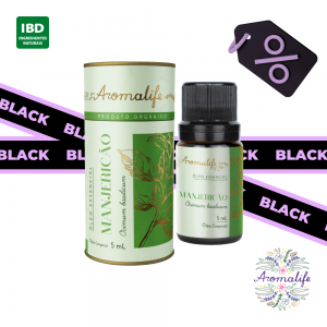 ÓLEO ESSENCIAL MANJERICÃO ORGÂNICO 5ML - AROMALIFE - BF