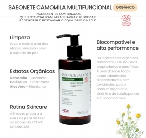 Sabonete Líquido Camomila Neutro 200 mL - Arte dos Aromas